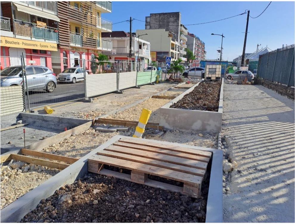 Travaux de voirie à l'entrée du Quai Lefebvre